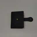 Small Wallet for Women Bifold RFID Blocking Card Holder Leather Wallets with Zipper Coin Pocket (Black)