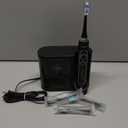 Aquasonic Black Series PRO UV – Ultra-Whitening Electric Toothbrush – 4 Modes & Smart Timers – UV Sanitizing Base, Premium Travel Case & 6 Proflex Brush Heads – ADA Accepted