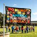 No Kings in America Flag 3x5 FT