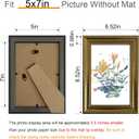 BESCRCL 5x7 Picture Frame Gold with Real Glass, Ornate Vintage 5 x 7 Photo Frames for Wall and Tabletop Display, Set of 4