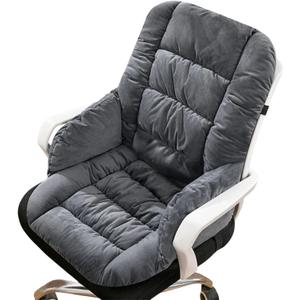 Desk Chair Cushion with High Back Support Office Chair Pad with Non-Slip Bottom Soft Cute Pink Seat Cushion for Office Car Gamer Home Kitchen