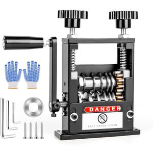 Manual Wire Stripper Machine, Wire Stripping Machine with 6 Channels & 5 Blades for 0.12" to 0.67" Scrap Copper Wire, Drill Powered Hand Crank Wire Stripper Tool for DIY Cable Copper Wire Recycling
