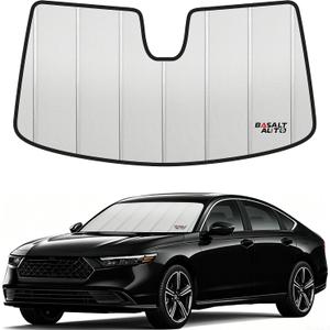 2023-2026 Accord Windshield Sun Shade Compatible for 2023-2026 Honda Accord Upgraded 6 Layers Accordion-Folding Front Sun Visor with Storage Bag Keep Interior Cool