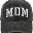 SHANVANKE 2PCS Dad and Mom EST 2024 Hats for Men Women, Funny Adjustable Cotton 3D Embroidered New Parents Gifts Baseball Cap (One Size)