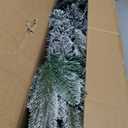 4.5 ft. White Unlit Snow-Flocked Slim Hinged Artificial Christmas Tree