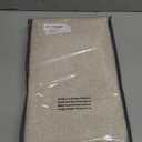 100% Blackout Shield Linen Blackout Curtains for Bedroom 84 Inches Long, Back Tab/Rod Pocket Living Room Drapes, Thermal Insulated Blackout Curtains 2 Panels Set, 50" W x 84" L, Oatmeal