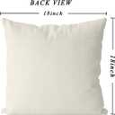 2 x GAGEC Halloween Pillow Covers 18x18 Inch Ghost Floral Throw Pillow Covers Holiday Farmhouse Fall Pillowcase Couch Cushion Case for Indoor Outdoor Home Sofa Decor