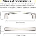 Asidrama 10 Pack 4 Inch(102mm) Brushed Satin Nickel Kitchen Cabinet Handles, Cabinet Pulls Kitchen Cabinet Hardware for Cupboard Drawer Pulls