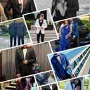 Mens Tuxedo Black Floral 2 Piece for Prom Wedding Party Suit Jacket Pants Slim Fit Shawl Lapel. Size M