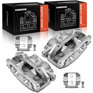 A-Premium Disc Brake Caliper Assembly with Bracket Compatible with Select Cadillac Models - CTS 2003-2008, STS 2005-2008 - Front Driver and Passenger Side, 2-PC Set