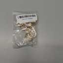 10 Pcs Key Ring Carabiner, Spring O Ring Small Round Clip Metal Carabiner, Purse Holder Clip Wallet Ring Heavy Duty Carabiner Clips for Bag Craft (0.80 inch)