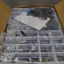 42.5ft(L) x 13in(H) Animal Barrier Fence, 30 Panels No Dig Garden Fence for Dog Rabbit, Rustproof Anti Digging Barrier, Garden Edging Border Ground Defense for Outdoor, Yard, Patio, White