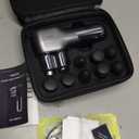 Massage Gun, Deep Tissue Percussion Mini Massage Gun with Double-Head, Portable Handheld Massager for Athletes, Ideal for Relaxation and Relieving of Soreness and Stiffness