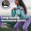 Fitense Resistance Bands Set - Pull Up Bands for Men Women, Exercise Bands Resistance with Door Anchor, Training Poster & Pouch for Body Stretching, Pull Up Assist