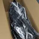 Leader Accessories Ribbed Twin Eyes Boat Fender Bumper Pack of 4 Includes 3/8'' Fender Lines and Pump to Inflate (5.5*20 inch, Black)