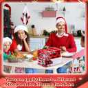 Tatuo 6 Pieces Christmas Decorative Hand Towels Embroidered Santa Reindeer Snowman Christmas Tree Dish Towels Soft Fabric Bathroom Towel for Home Kitchen Bathroom Cleaning (Grids Style)