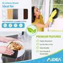 AIDEA Microfiber Cleaning Cloth Black 8PK, Microfiber Towels for Cars, Premium Car Cloths, Dusting Cloth Lint Free Cleaning Rags for SUVs, House, Kitchen, Window, Workshops,11.511.5"
