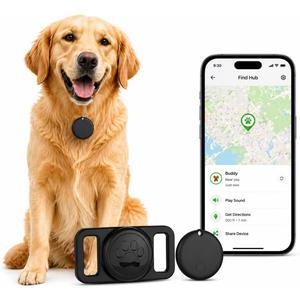 GPS Collar for Dogs,Pet Tracker (Android Only) Smart tag,Waterproof Compatible with Google Find My,No Monthly Fee,Advanced Tracking Solution Smart Collar for Pet Safety Ideal Small Large Dogs