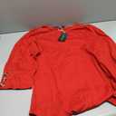 OFEEFAN Womens Tops 3/4 Sleeve with Buttons Dressy Casual Blouses Summer Outfits Beach Vacation Plus Size Spring Clothes Size Large