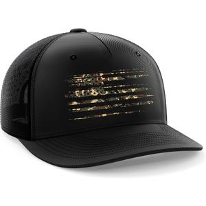 Tactical Pro Supply PVC American Flag Snapback Hat for Men and Women