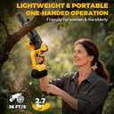 Cordless Mini Chainsaw Compatible with Dewalt 20V MAX Battery, 6 Inch & 8 Inch Small Electric Chainsaw Brushless, 2x 6'' + 2x 8'' Chains, Auto Oiler, Handheld Pruning Tree Saw (Tool Only)