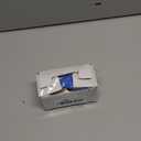 Desktop Office Tape Dispenser, Fits Standard 1-Inch Core Tapes, Weighted Base, Sharp Metal Blade, Smooth Cutting, Adhesive Roll Holder for Office, School, Shop, Home & Business - Bright Blue