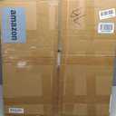 Snughome Clear Freestanding Dog Gate, 23.62" H Acrylic Pet Gate, 59.1" W