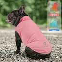 KYEESE 2Pack Dog Cooling Shirt, Breathable Dog Shirt for Dogs Girl, Sun Protection Reflective Pet Vest, Lightweight Soft Tank Top Sleeveless Summer Dogs Clothes, Pink, L