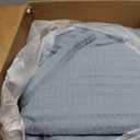 WDCOZY Dusty Blue King Size Quilt Set, Geometric Box Lightweight Bedspread, Soft Farmhouse Rustic Coverlet, Spring Summer Thin Comforter, Country Bedding, 104x90 inches