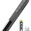 Wireless Presenter Remote Presentation Pointer Clicker with Hyperlink & Volume Control USB PowerPoint Slide Advancer