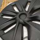 Tesla Model Y Wheel Covers 20202024, Full Fit Hubcaps with Left-Right Aero Symmetry, Matte Black ABS+PC, Reduced Wind Drag, Snap-On Install, Includes Tire Repair Kit (19 Inch 7-Spoke)