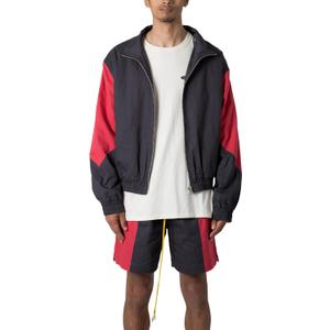 mnml Men's Twill Racing Jacket (X-Large, Black/Red)