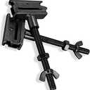 2 Pack E Track Spare Tire Holder Mount for X-Track Tie Down Anchor Points Bolt Hanger Spare Wheel Carrier Etrack Rail System Accessories for Enclosed Trailers, Trucks, Semis, Garages (Black)