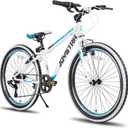 JOYSTAR Lubbock 24" Kids Mountain Bike Boys Ages 8-12 White
