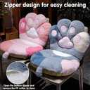 Kawaii Cat Paw Chair Cushion Comfy Plush Desk Seat Pads Cozy Seat Cushion s Cat Claw Lumbar Back Support Pillow for Gamer Chair Floor Sofa Dining Room Bedroom