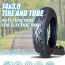14x3.0 79-254 Bike Tire and Tube Compatible with 3.00-10 Dirt Bike Tire