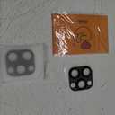 Uyiton Compatible with Phone 16 Pro/Phone 16 Pro Max Camera Lens Protector - [Not Easy to Break][Strong Adsorption][Case-Friendly] Metal Tempered Glass Rear Camera Screen Cover - Black, 2 Pack