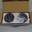 goldenwarm Matte Black Pocket Door Lock, Privacy Round Pocket Door Hardware Not-Adjustable 2-3/8" Latch, Pocket Door Handles for Pocket Doors Sliding Doors 1 Pack