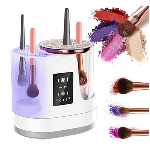 2026 Upgrade 3 IN 1 Electric Makeup Brush Cleaner【Industry NO.1-12x Cleaning Power】Makeup Brush Cleaner Machine【Perfect Design - Suitable for All Brush】 Dryer Cleaner for Makeup Brush Set