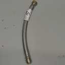 SharkBite Max 1/2 Inch x 3/4 Inch FIP x 15 In. Braided Flexible Water Heater Connector, Push-to-Connect Brass Plumbing Fitting, Stainless Steel, UR3068FX15