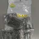 90PCS Stainless Steel Curtain Pleat Hooks,Drapery Hook and Pin for Pleated Drapes 4 Prongs Pinch Pleat Hook Clips,Traverse Pleater 4 End Curtain Hangers for Window Door Bathroom Curtain (2.7" x 1" x 0.6")