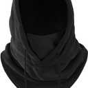 Balaclava Heavyweight Fleece Cold Weather Face and Neck Mask (Black)