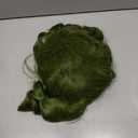 Mens Short Olive Green Cosplay Wig with White Eyebrows for Halloween Costume Party (Adults Olive Green Wig)