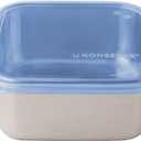 U Konserve Stainless Steel Food Storage Bento Box Container, Leak Proof Silicone Lid Dishwasher Safe - Plastic Free (50oz Blue)