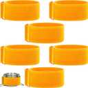 SATINIOR 6 Pack 2 X18.5 Adjustable Hook and Loop Strap with Metal Buckle Reusable Cinch Safety Multipurpose Securing Straps Nylon Webbing Fits 3" Cam Groove Fitting