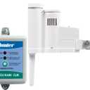 Hunter Rain Clik WRCLIK Wireless Rain Sensor System, Automatic Shutoff for Sprinkler Controllers, Mounts Easily to Gutter or Wall, Compatible with Most Irrigation Controllers