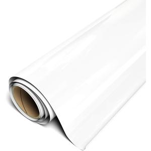 Siser EasyWeed Heat Transfer Vinyl 11.8" x 15ft Roll (White) - Compatible with Siser, Cricut, Silhouette and Other Craft/Professional Cutters - CPSIA Certified