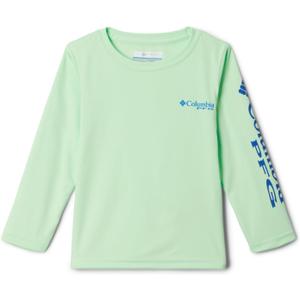 Columbia Boys Terminal Tackle Long Sleeve Tee (Large, Key West/Vivid Blue Logo)
