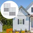 2 Pack Shed Windows, 18'' x 23'' Household Windows with Tempered Glass and Fiberglass Screen for Shed, Flush Mount Sliding Window for Chicken Coop, Playhouse, Garage, White