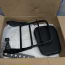 Compatible Motorcycle Sissy Bar Backrest + Luggage Rack Pad Compatible For Honda CA250 Rebel 250 CMX250 Heavt-Duty Black
